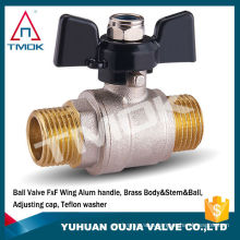 TMOK high quality brass ball valve butterfly switch